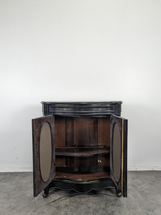 Meuble d'appui Napoléon III en bois noirci