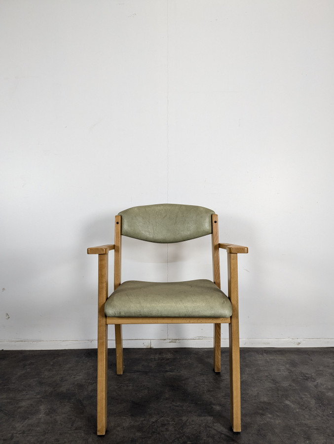 Fauteuil vintage en hêtre