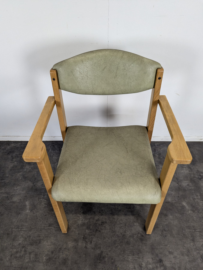 Fauteuil vintage en hêtre