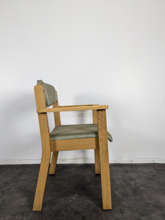 Fauteuil vintage en hêtre