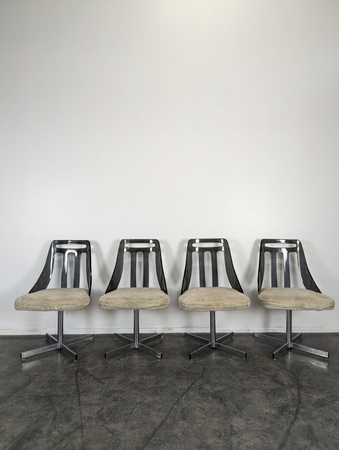 Série de 4 chaises Space Age par Brody