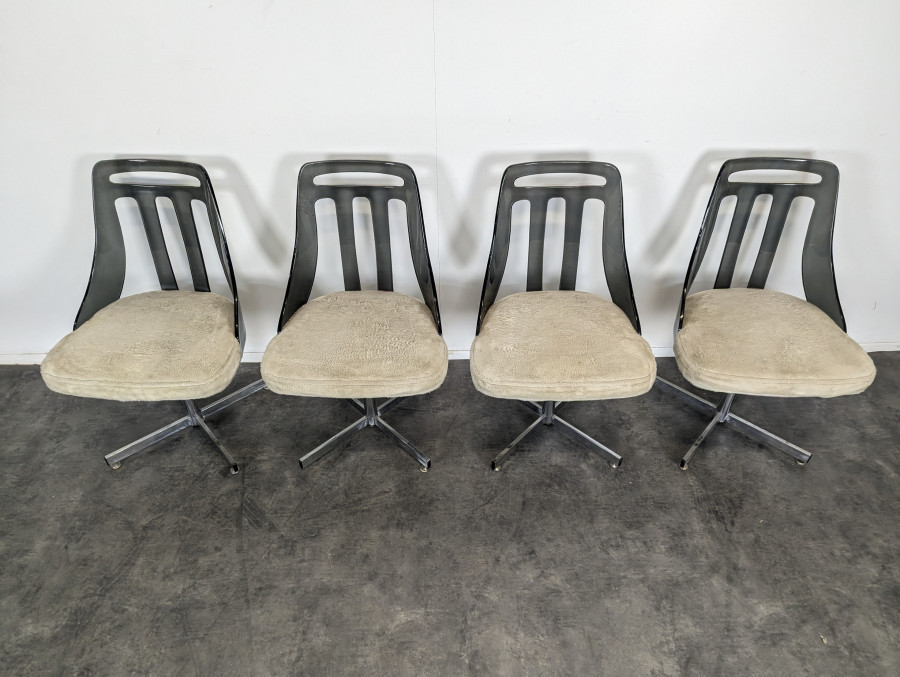 Série de 4 chaises Space Age par Brody