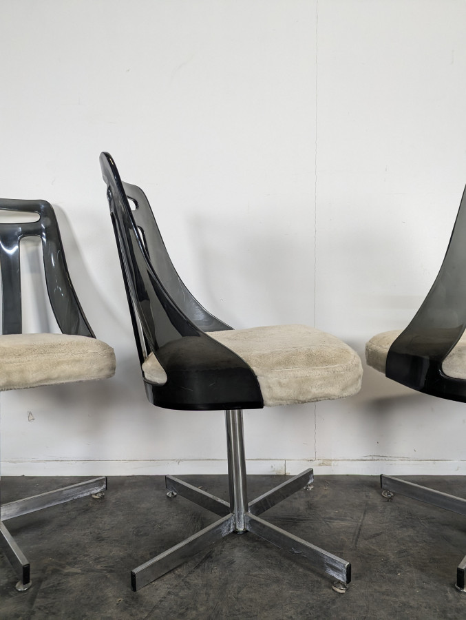 Série de 4 chaises Space Age par Brody