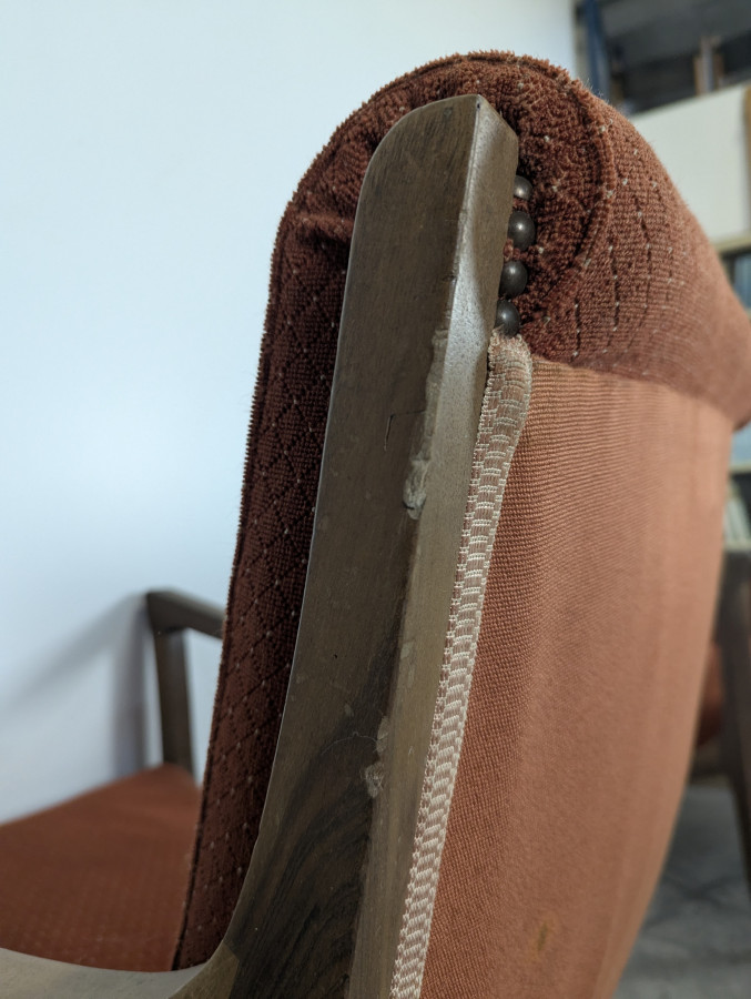 Paire de fauteuil Art Nouveau en noyer Maurice Alet La Ruche