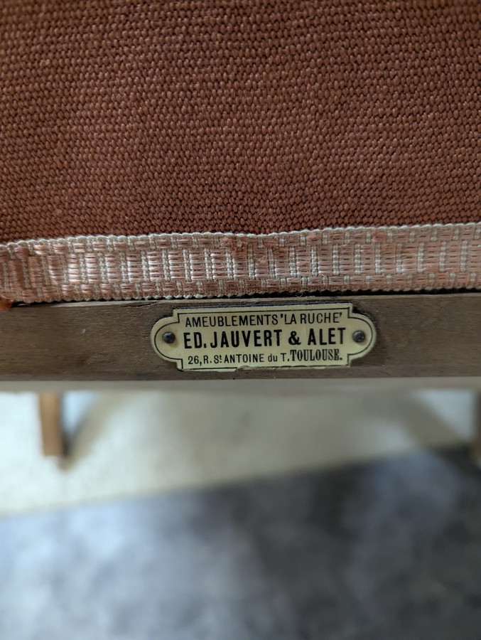 Paire de fauteuil Art Nouveau en noyer Maurice Alet La Ruche
