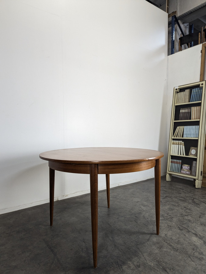 Table scandinave en teck avec allonge