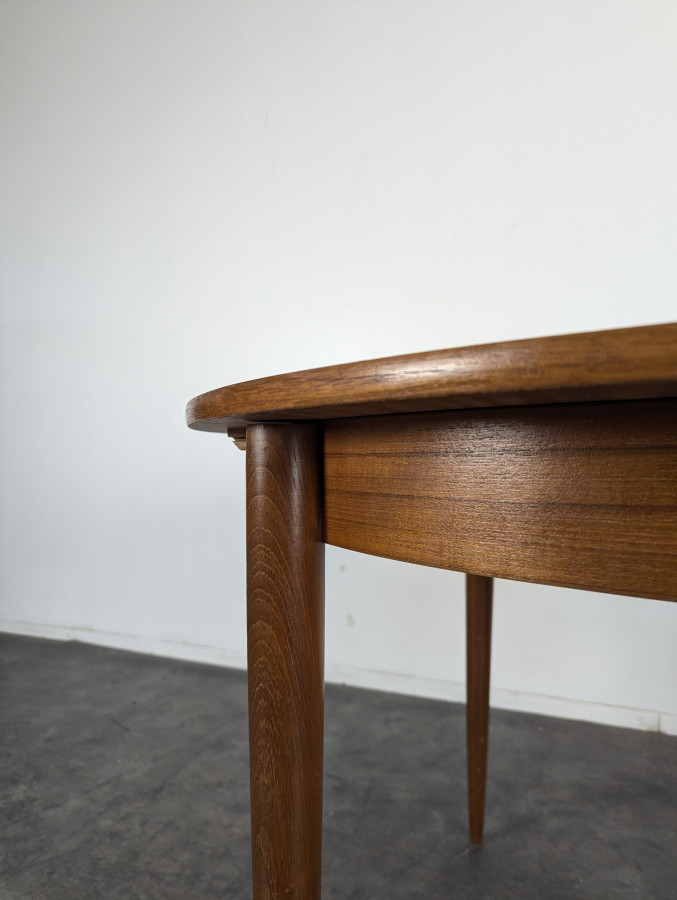 Table scandinave en teck avec allonge