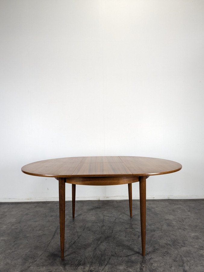 Table scandinave en teck avec allonge