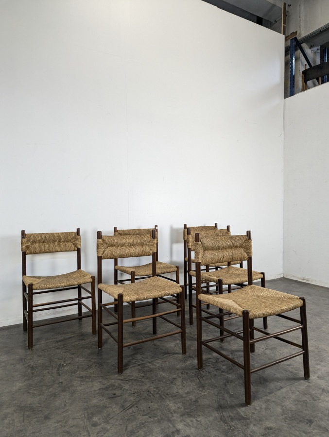 Série de 6 chaises Dordogne de Robert Sentou