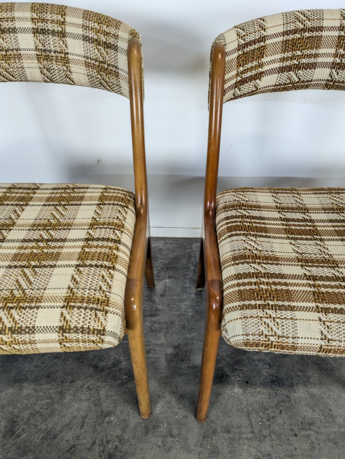 Série de 4 chaises gondole Baumann