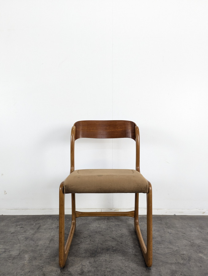 Set de 4 chaises baumann traineau