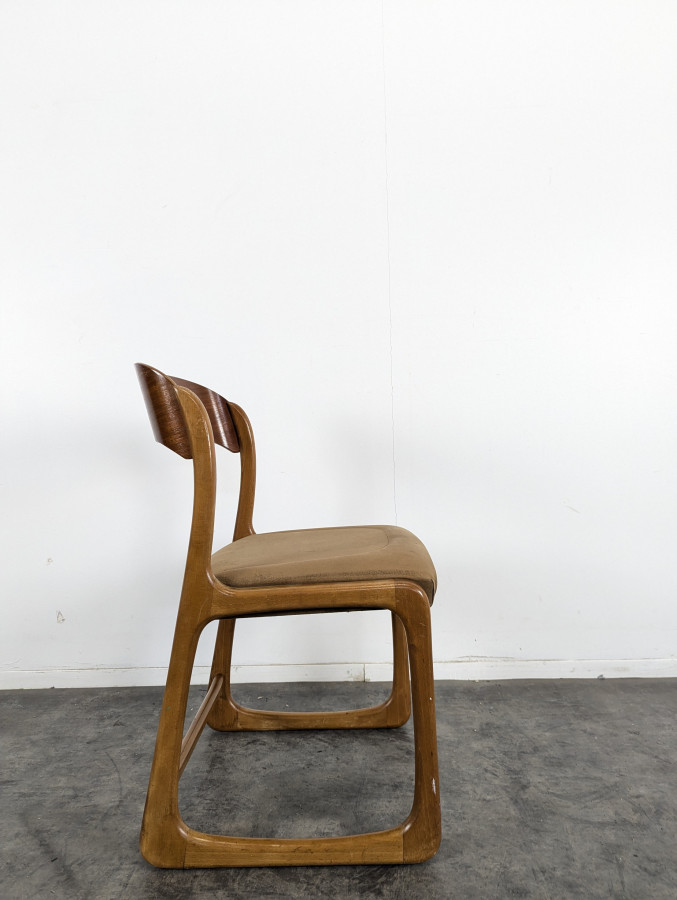 Set de 4 chaises baumann traineau