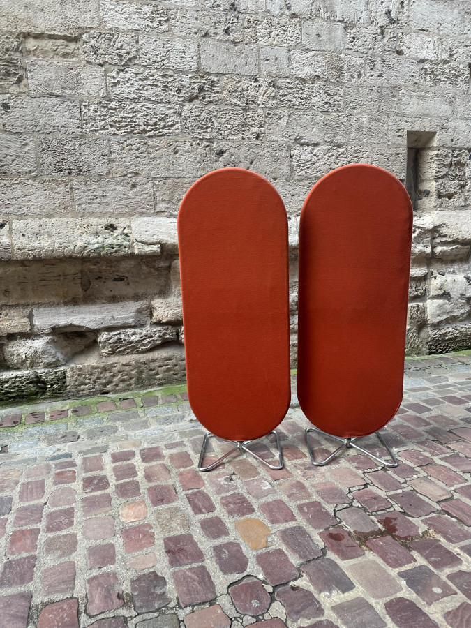 Paire de paravents de Verner Panton pour Verpam