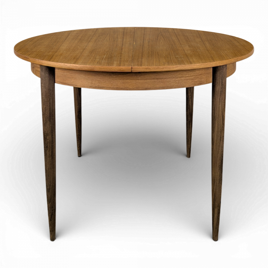 Table scandinave en teck avec allonge
