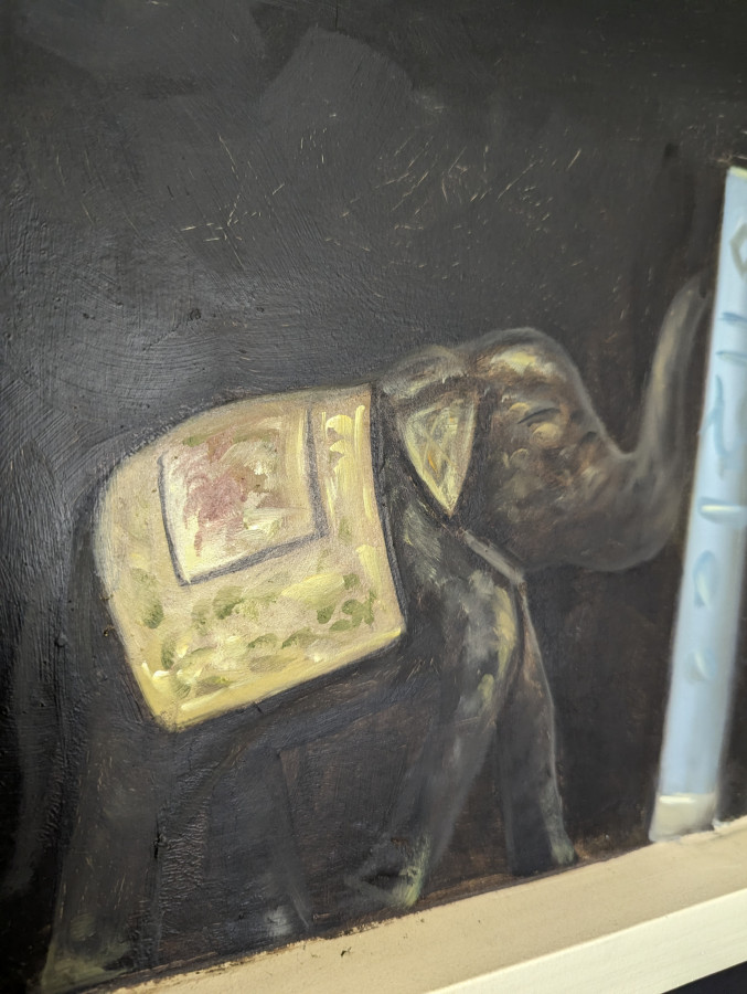 Paravent trompe l'oeil bibliothèque