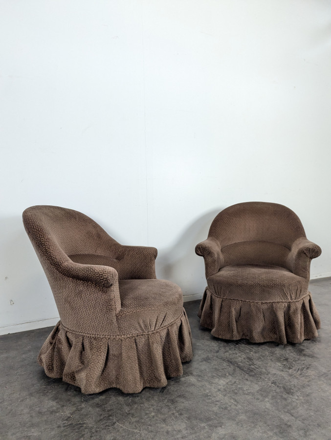 Paire de crapauds de style Napoléon III