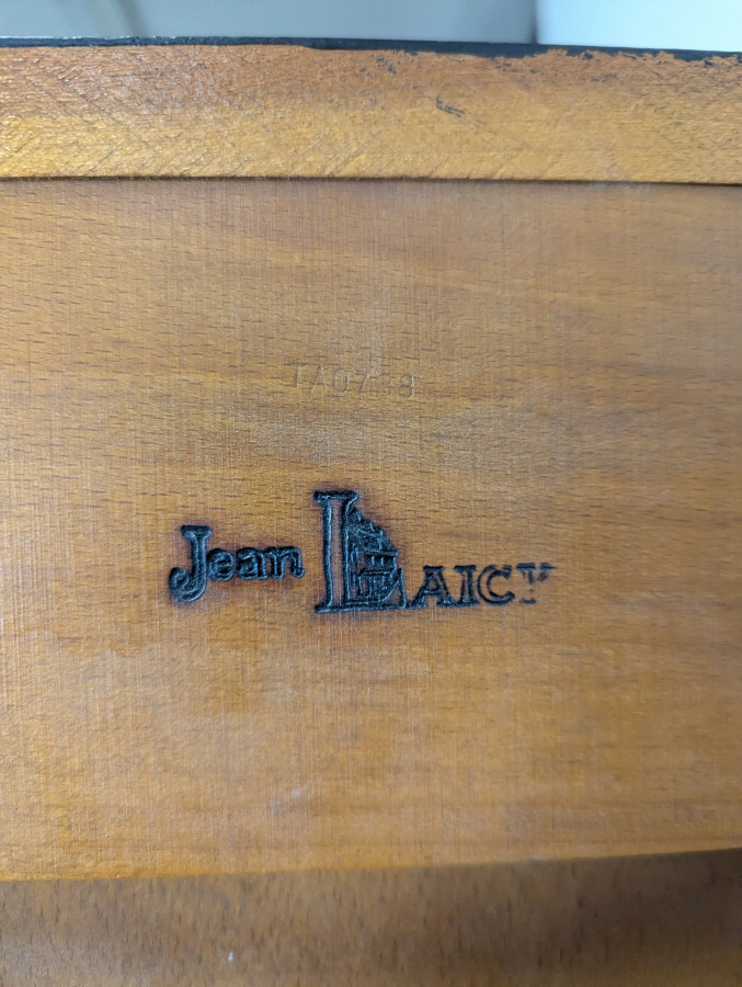 Secrétaire en bois noirci de style Louis Philippe