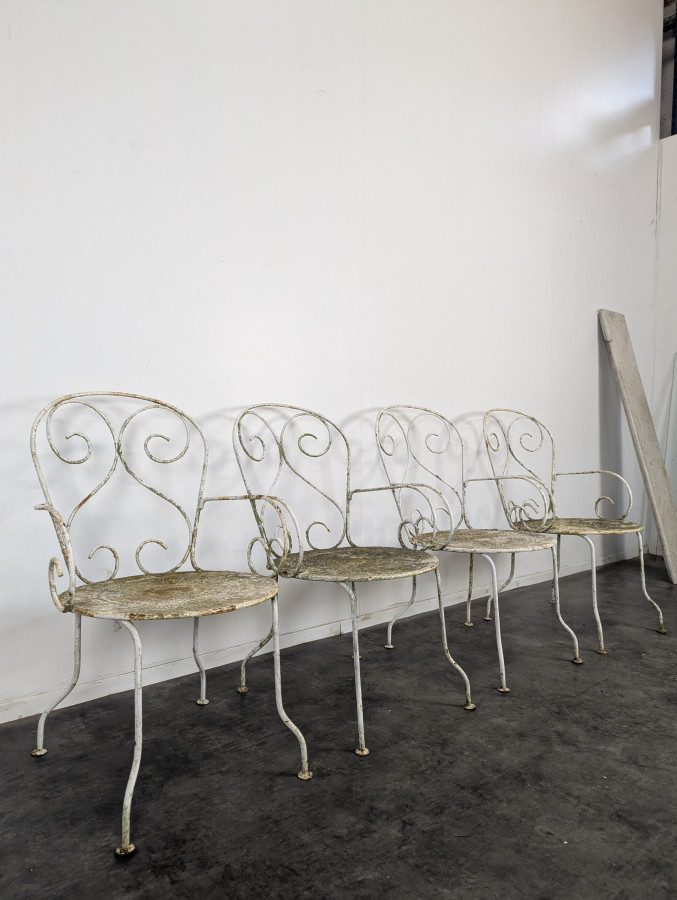Salon en fer forgé époque 1900