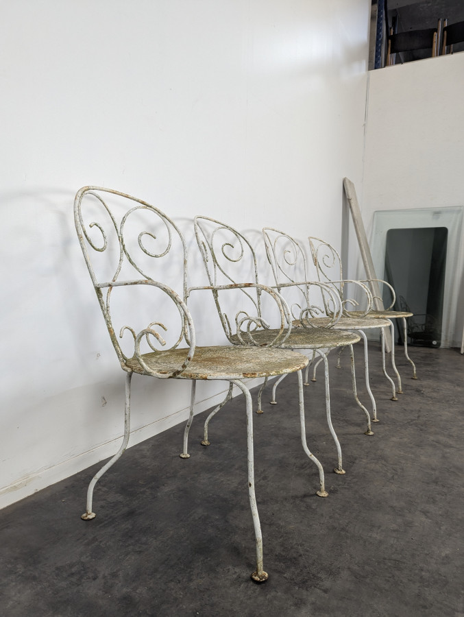 Salon en fer forgé époque 1900