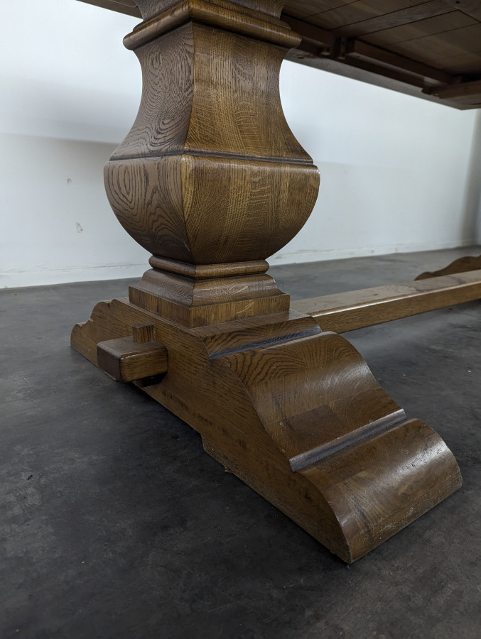 Table de monastère en chêne massif