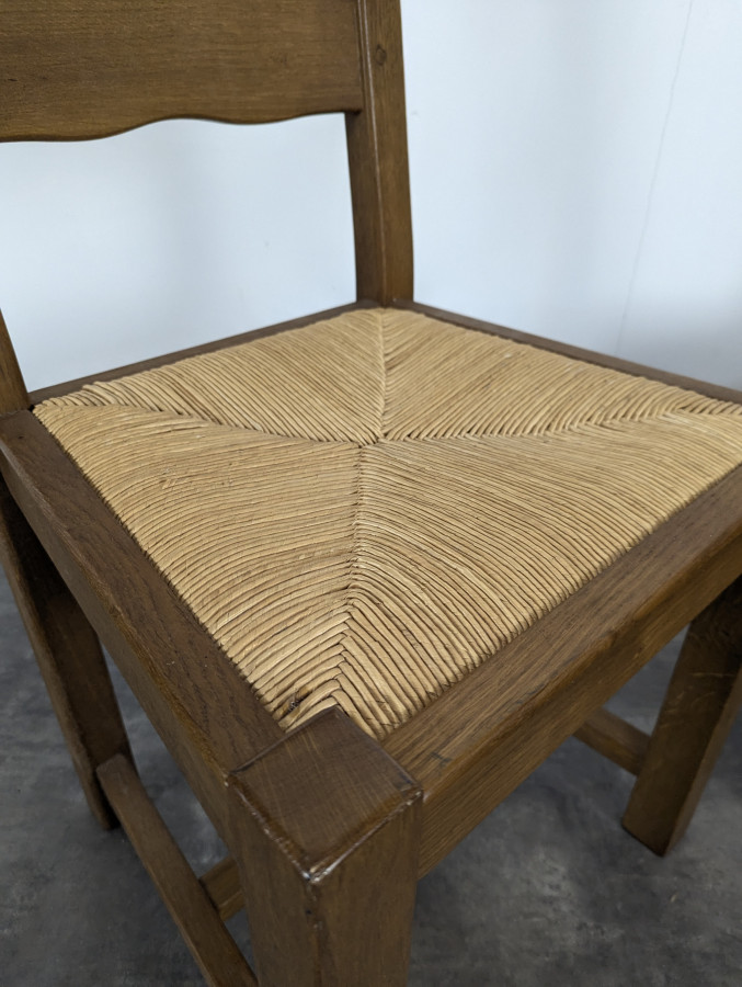 Paire de chaises paillées