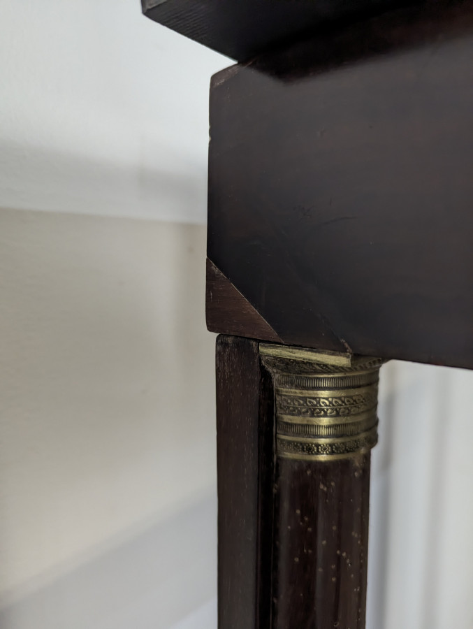 Console de style Empire en Acajou