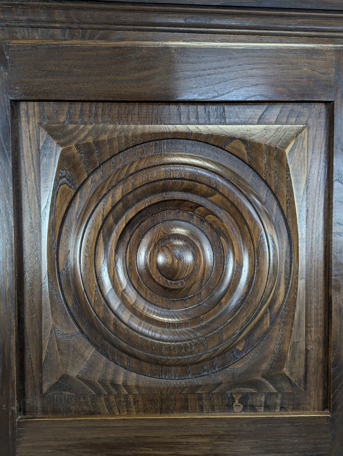 Armoire brutaliste dans l'esprit de Dudouyt