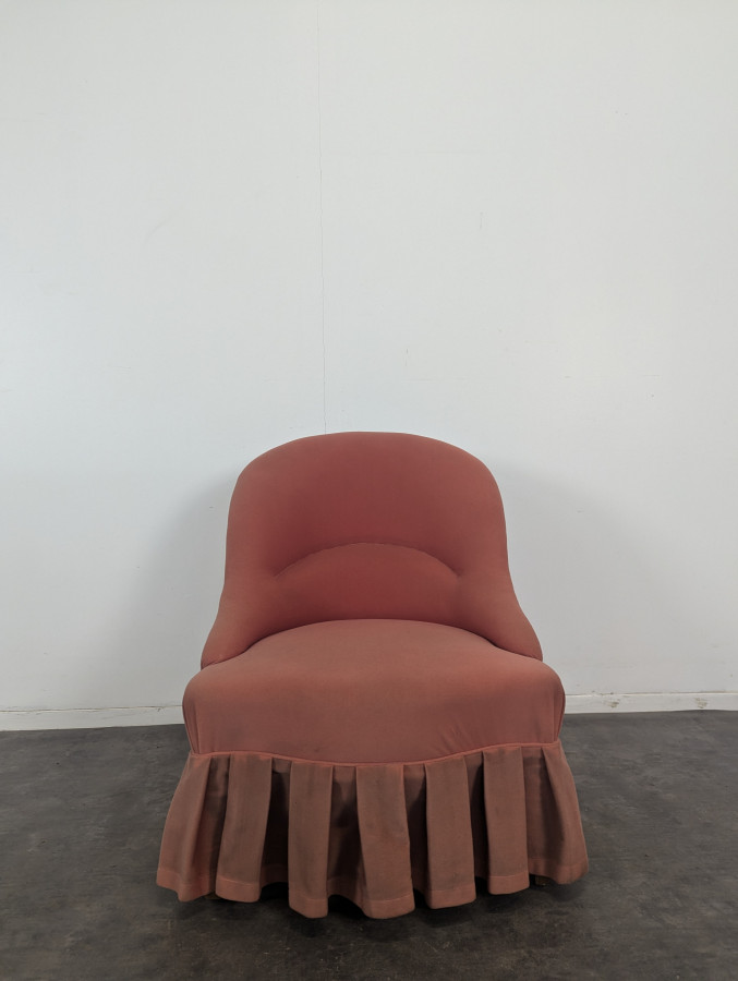 Fauteuil crapaud de style Napoléon III