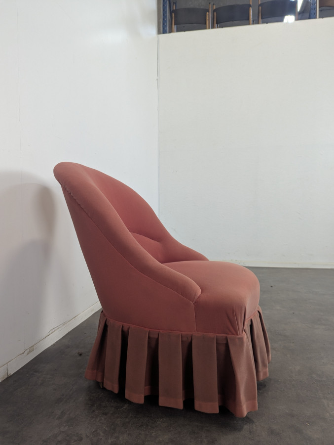 Fauteuil crapaud de style Napoléon III