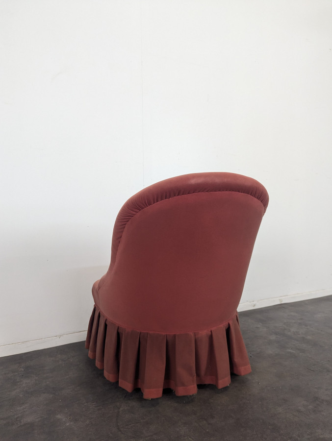 Fauteuil crapaud de style Napoléon III
