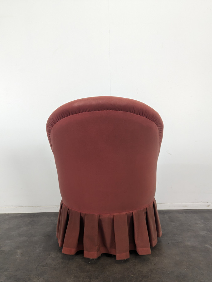 Fauteuil crapaud de style Napoléon III