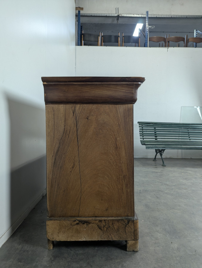 Commode en Acajou flammé époque Louis Philippe