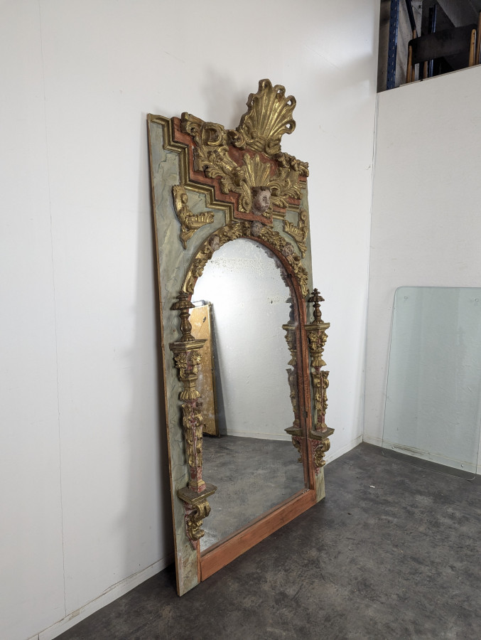 Grand trumeau retable composition de boiseries du XVIII ème