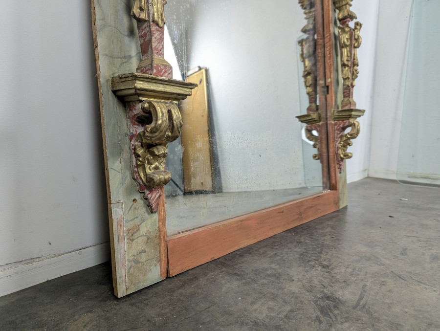 Grand trumeau retable composition de boiseries du XVIII ème