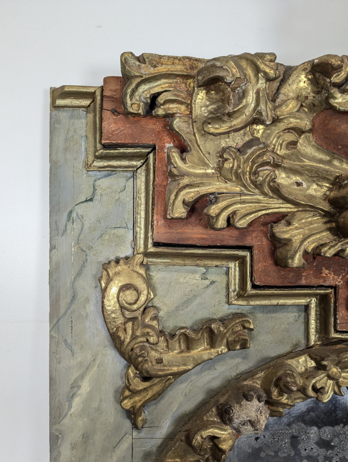 Grand trumeau retable composition de boiseries du XVIII ème