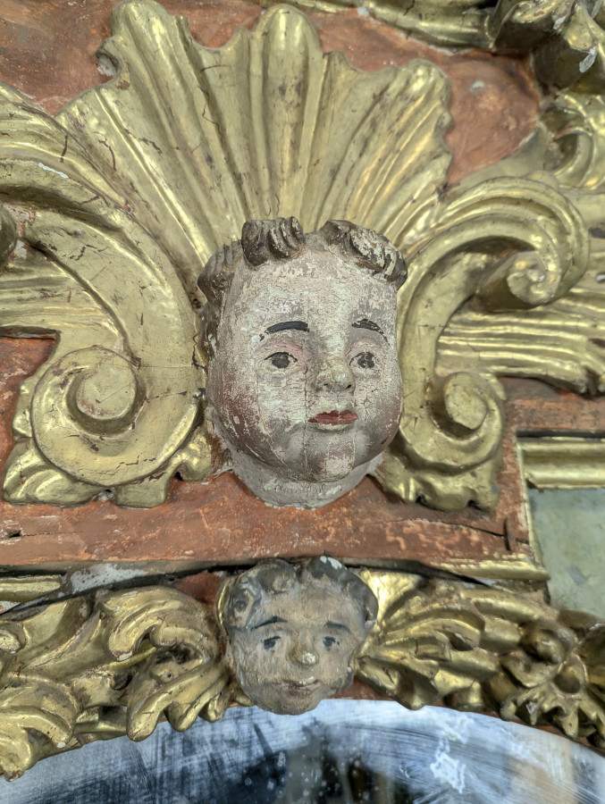 Grand trumeau retable composition de boiseries du XVIII ème