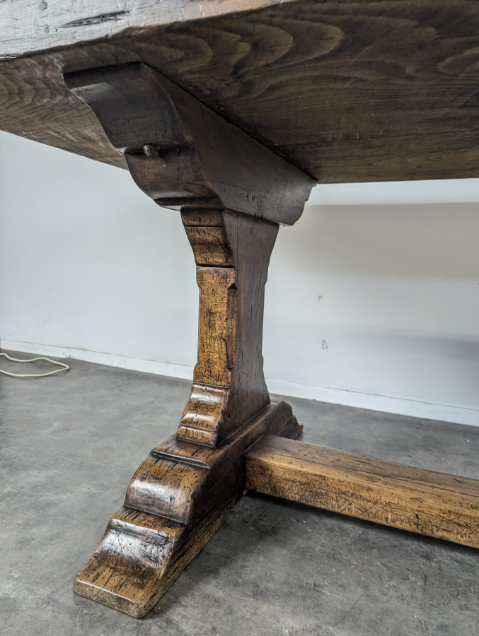Table de monastère en orme du XIX ème