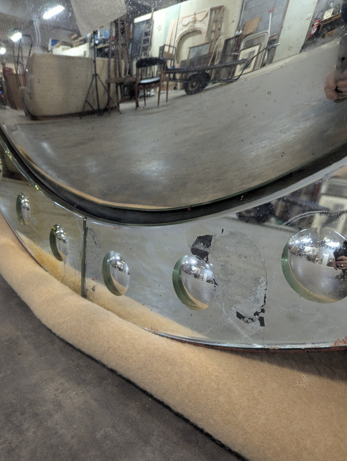 Grand Miroir sorcière début XX ème