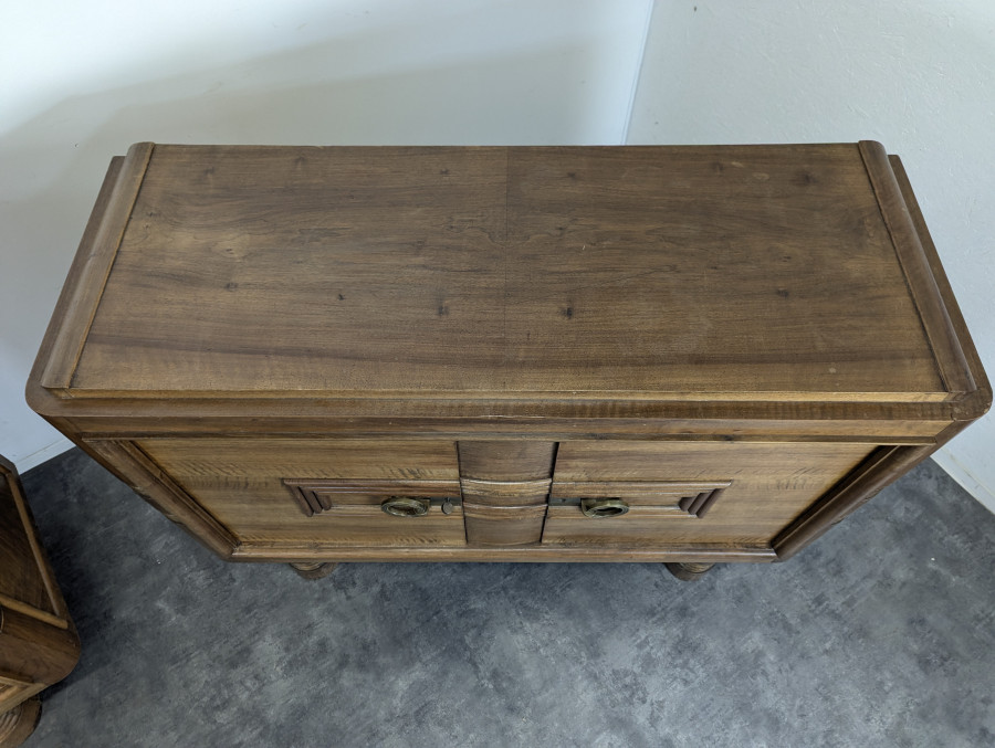 Buffet desserte Art Déco en Noyer