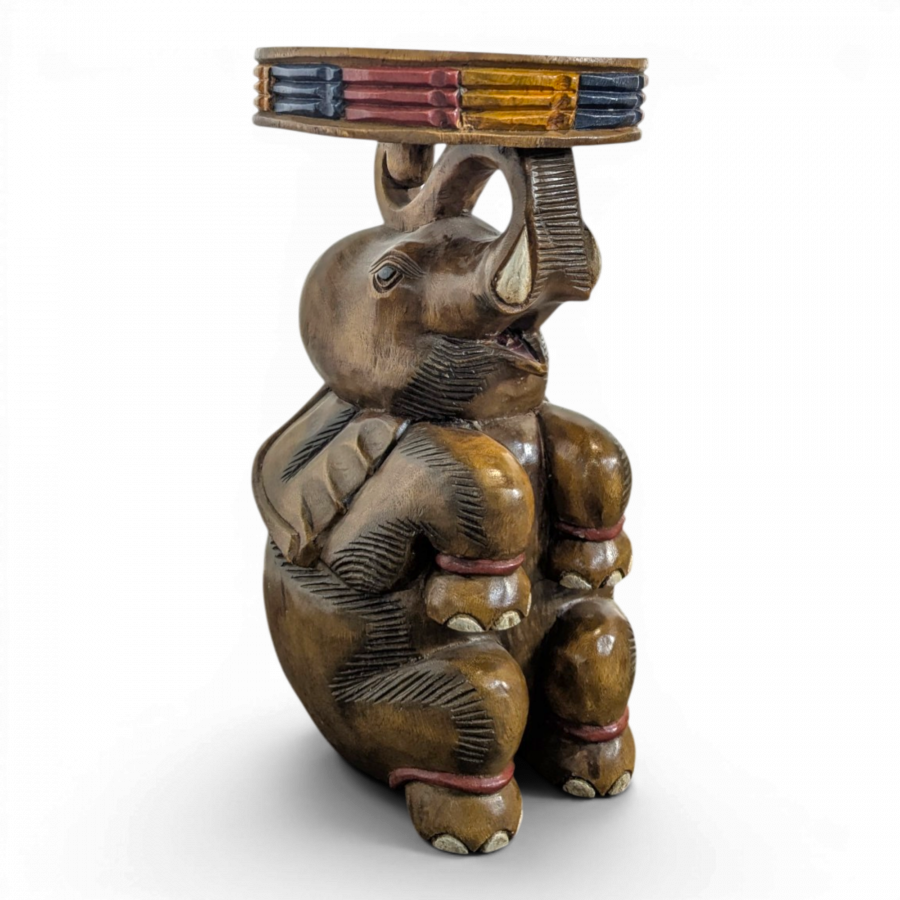 Table d'appoint Sculpture d'éléphant