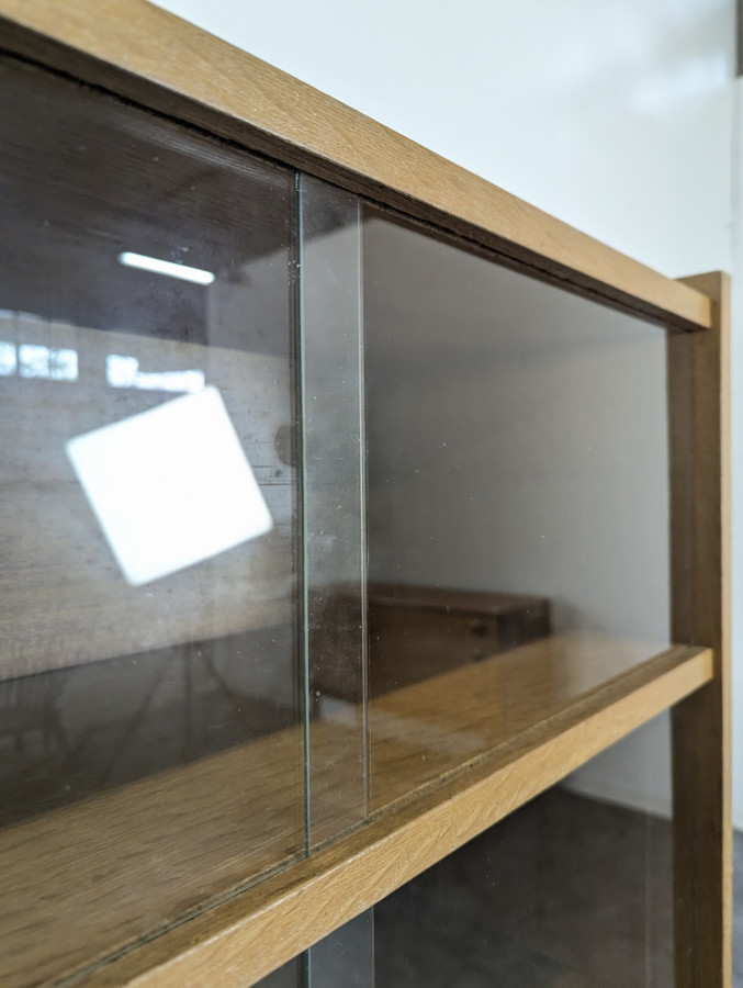 Bibliothèque vitrée moderniste