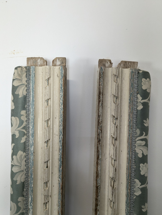 Lit réchampi de style Louis XVI