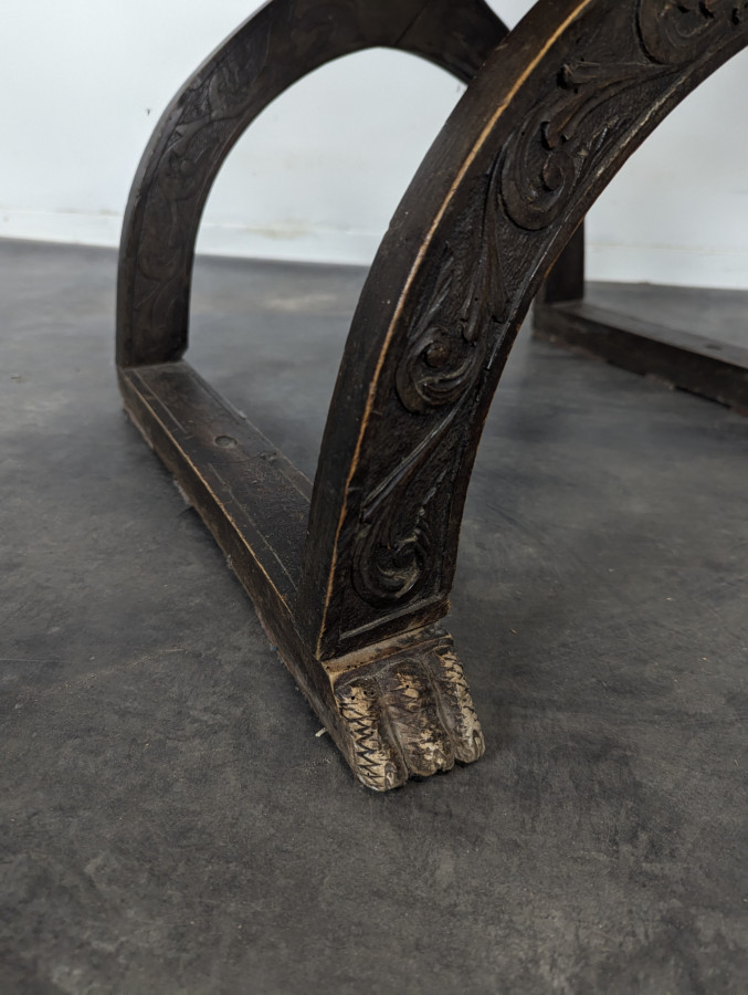 Paire de fauteuils curules de style Baroque Italien