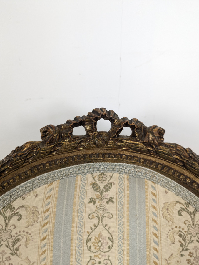 Salon de style Louis XVI époque 1900 en bois doré