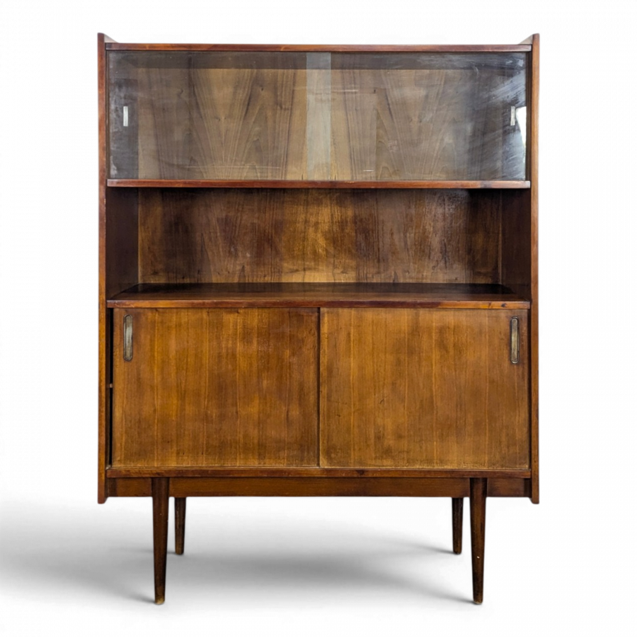 Meuble d'appoint moderniste en Noyer