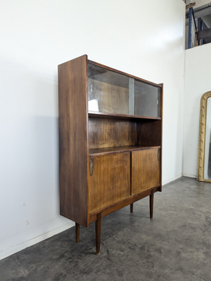 Meuble d'appoint moderniste en Noyer