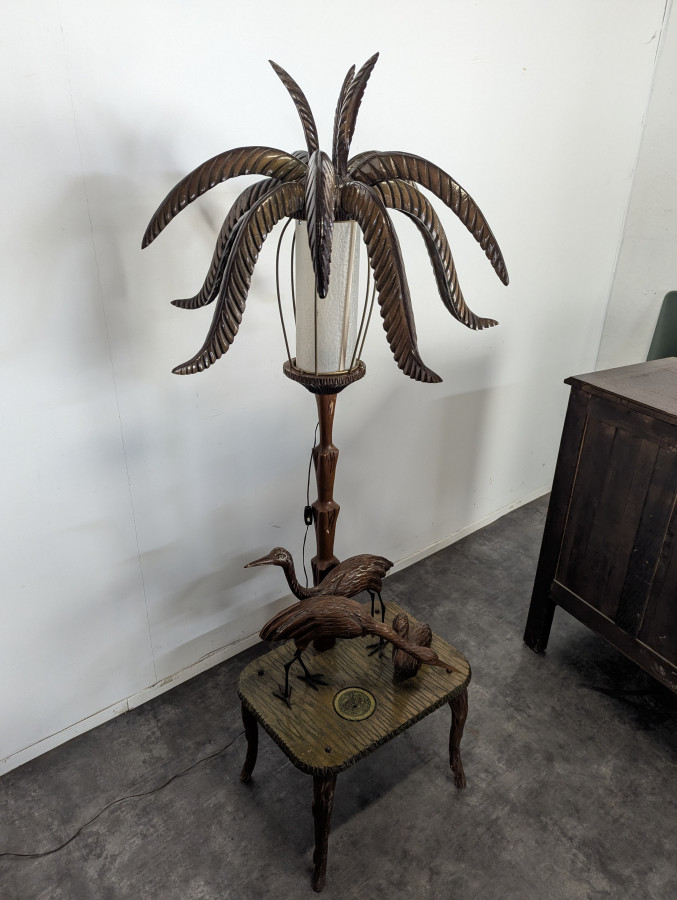 Lampadaire palmier par Alberto Tura des années 50