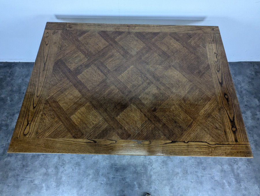 Table de salle à manger pieds bobinnes en chêne