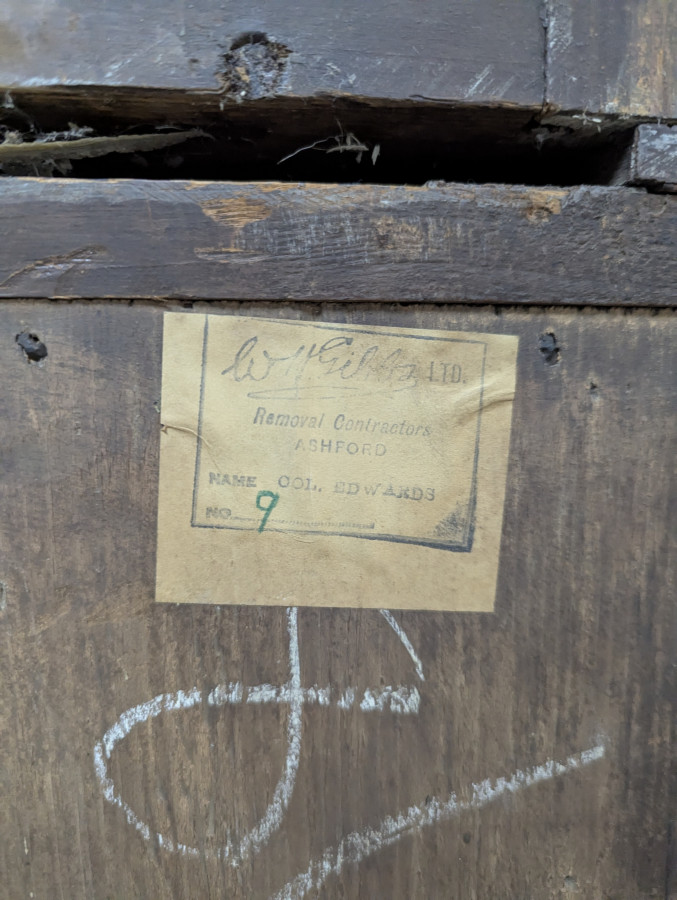 Bibliothèque secrétaire en acajou anglais