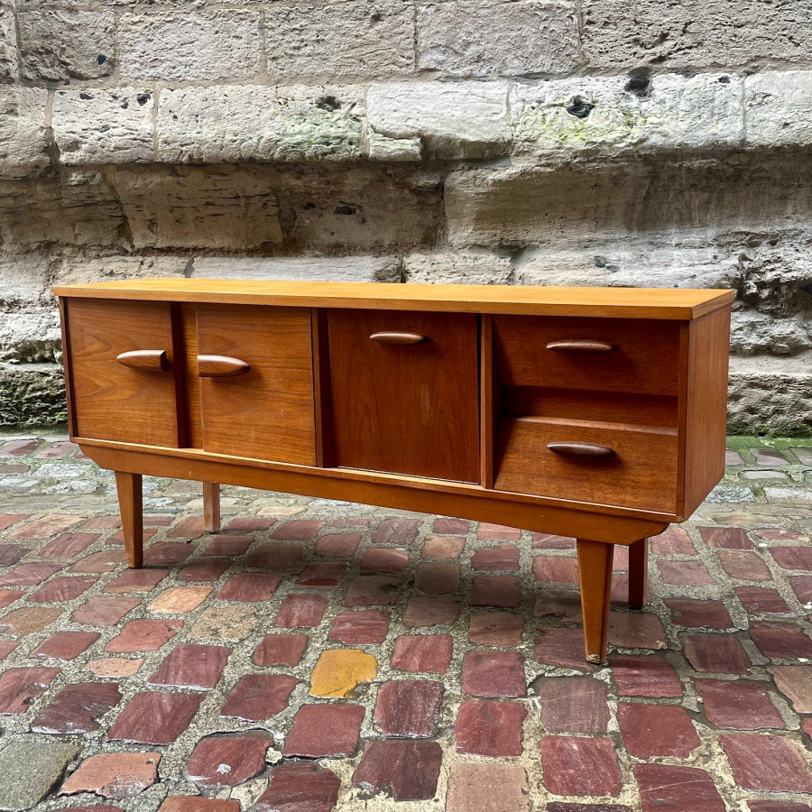 Enfilade style scandinave en teck des années 60